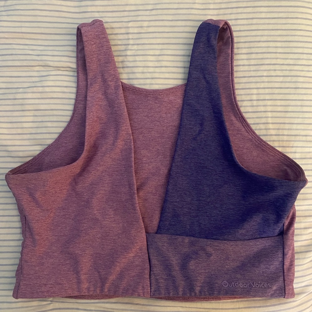 Outdoor Voices V Back Sports Bra